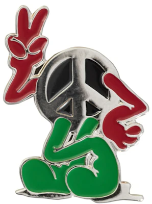 Supreme Peace Pin Plateado Buy Supreme Peace Pin Plateado