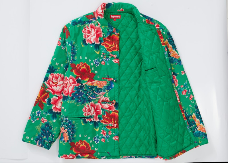 Lookbook シュプリーム 孔雀ジャケット (ブライトグリーン)
