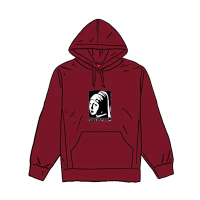 Supreme Pearl Hooded Sweatshirt Cardinal