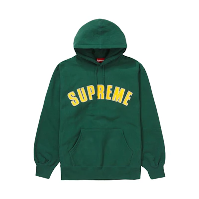 Supreme Pearl Logo Hooded Sweatshirt Dark Green