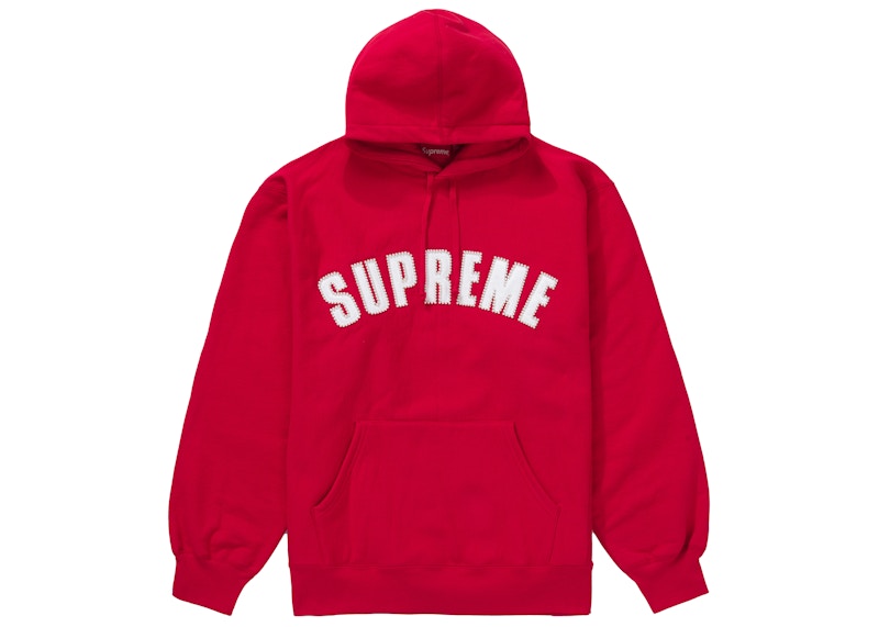 Buy Sudadera con Capucha Roja Supreme Pearl Logo.