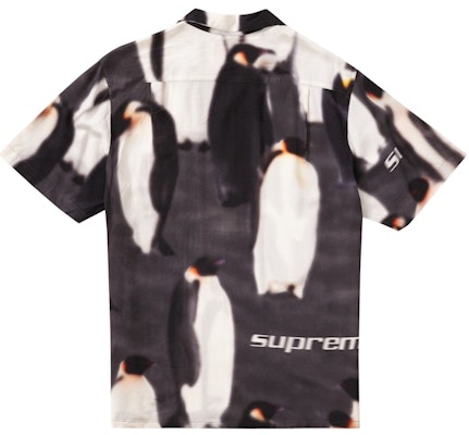 Supreme Penguins Rayon S/S Shirt Black Order Supreme Penguins Rayon S/S Shirt Black