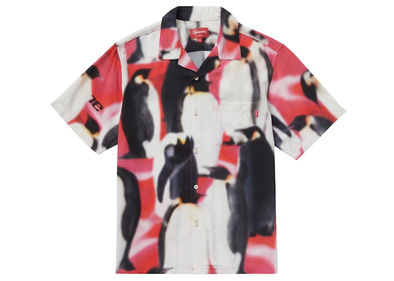 Buy Supreme Kemeja Rayon Lengan Pendek Pink Motif Penguin