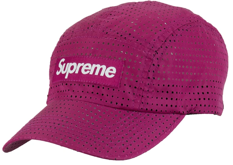 supreme-perforated-camp-cap-ss-22-magenta