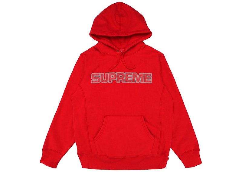 Buy Sweatshirt Berhood Kulit Berlubang Supreme Merah