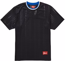 Supreme Perforated Stripe Warm Up Top Black Supreme Perforated Stripe Warm Up Top Black