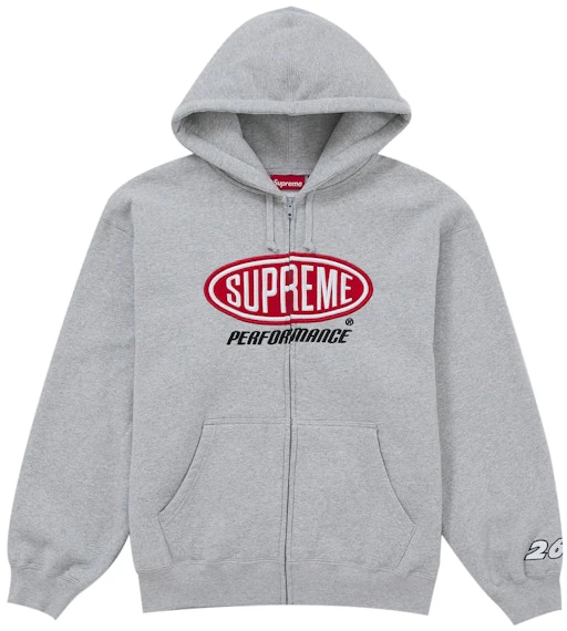 supreme-performance-zip-up-hooded-sweatshirt-grey