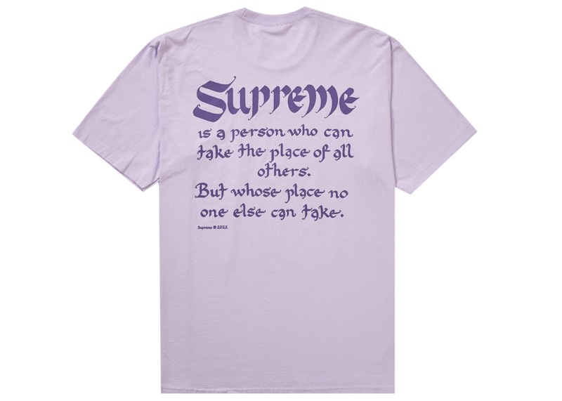 Order Camiseta Supreme Person 'Lila Claro'