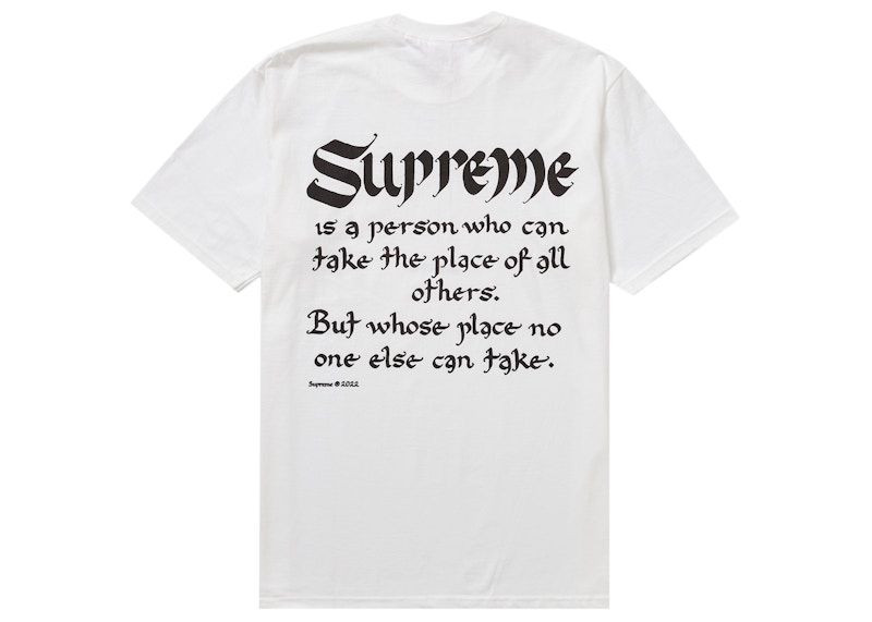 Order Camiseta Supreme Person 'Blanca'