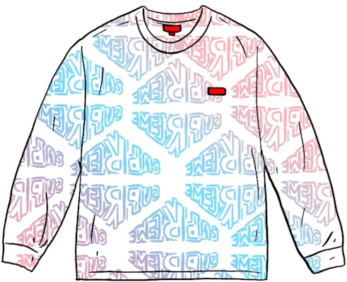 Supreme Perspective Baju Lengan Panjang Putih Buy Supreme Perspective Baju Lengan Panjang Putih