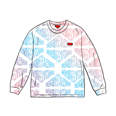 Supreme Perspective L/S Top White