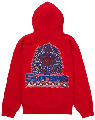 Supreme Pharaoh Studded Hooded Sweatshirt Red Buy Supreme Pharaoh Studded Hooded Sweatshirt Red