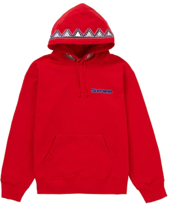 Supreme Pharaoh Studded Hooded Sweatshirt Red Order Supreme Pharaoh Studded Hooded Sweatshirt Red