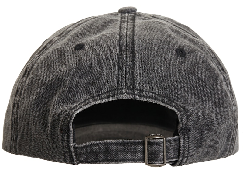 Order 슈프림 피그먼트 스크립트 로고 6패널 블랙 
