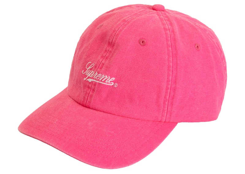 Buy Supreme Pigment Cetakan Skrip Logo 6-Panel Merah Jambu
