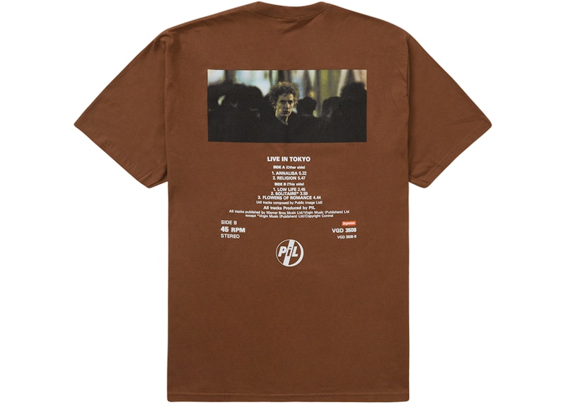 Supreme PiL Live In Tokyo Tee Brown 圖 2