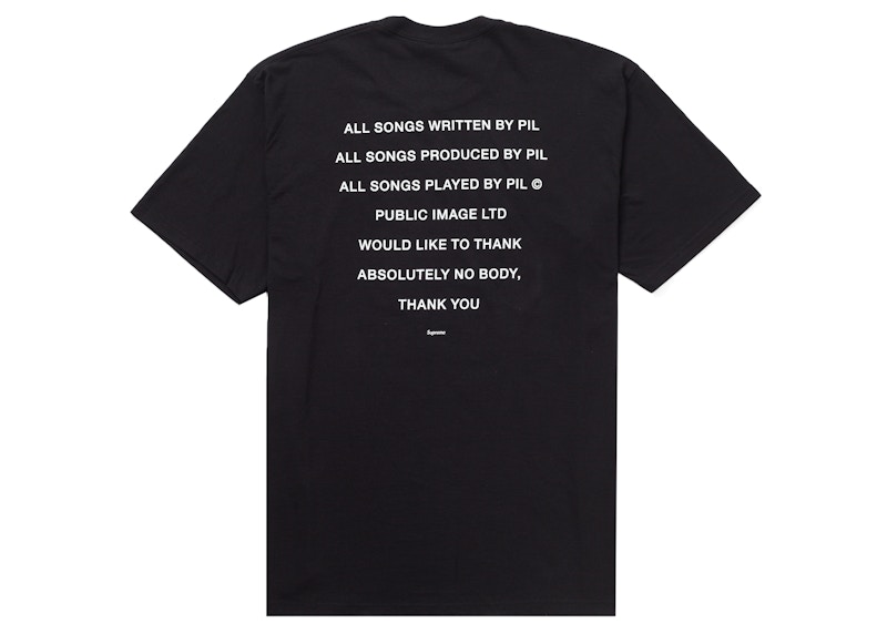 Order Supreme PiL 黑色 T 恤