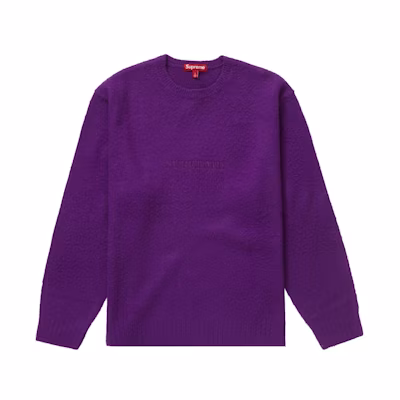 Supreme Pilled Sweater (FW23) Purple