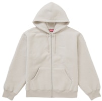 Supreme Pilled Zip Up Hooded Sweatshirt Stone Supreme Pilled Zip Up Hooded Sweatshirt Stone