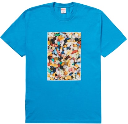 Supreme Pills Tee Bright Blue Buy Supreme Pills Tee Bright Blue