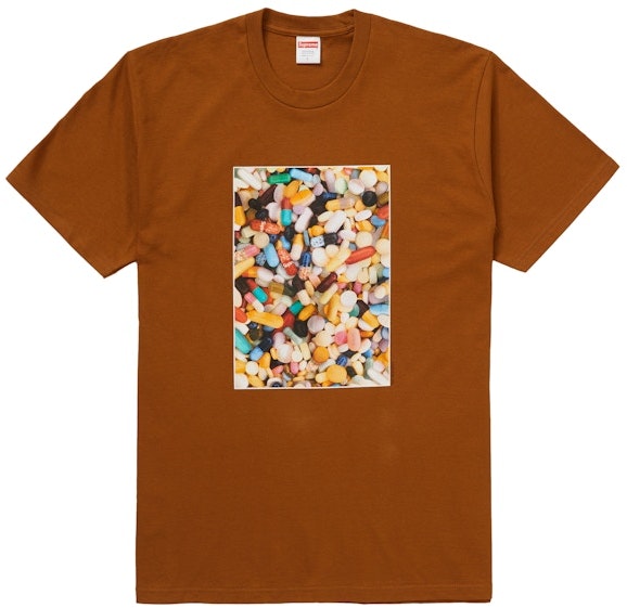 supreme-pills-tee-brown