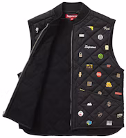 Order Supreme 黑色絎縫工裝背心