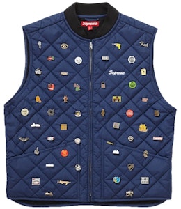 Supreme 针织夹棉工作背心 海军蓝 Buy Supreme 针织夹棉工作背心 海军蓝