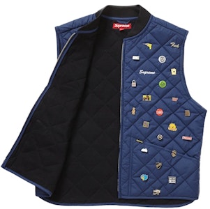 Supreme 针织夹棉工作背心 海军蓝 Order Supreme 针织夹棉工作背心 海军蓝