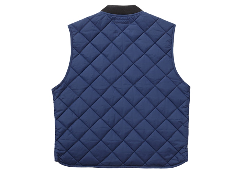 Lookbook シュプリーム キルトワークベスト (ネイビー)
