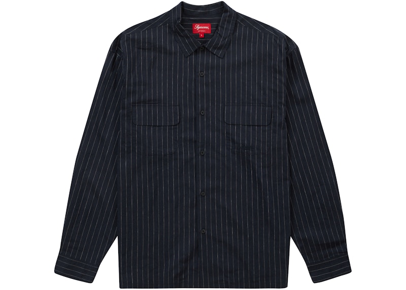 トップス SUPREME WOVEN PLAID SHIRT M WASHED NAVY Supreme Woven Plaid Shirt (FW23) - $138
