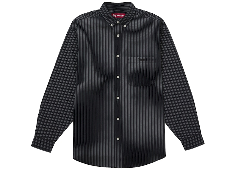 Supreme Pinstripe Shirt Black
