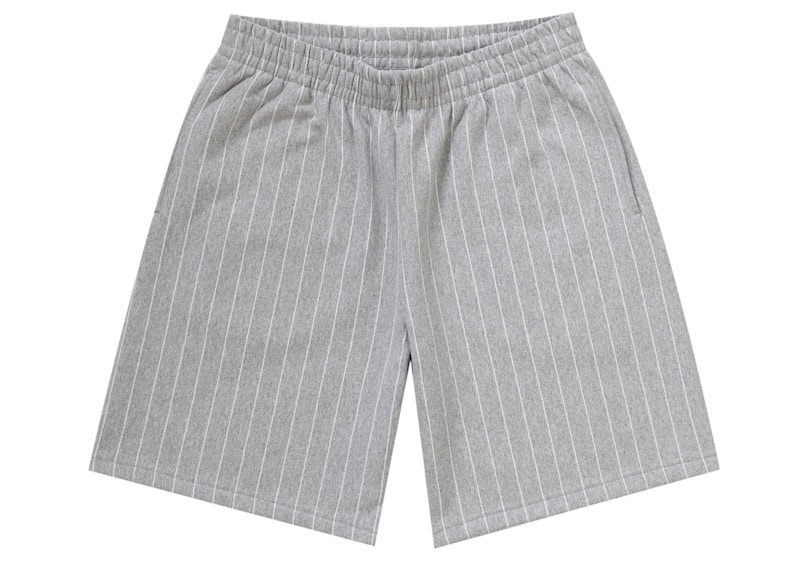 Supreme Pinstripe Sweatshort Heather Grey