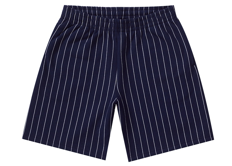 Supreme Pinstripe Sweatshort Navy