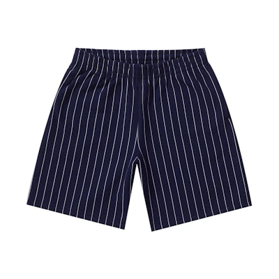 Supreme Pinstripe Sweatshort Navy