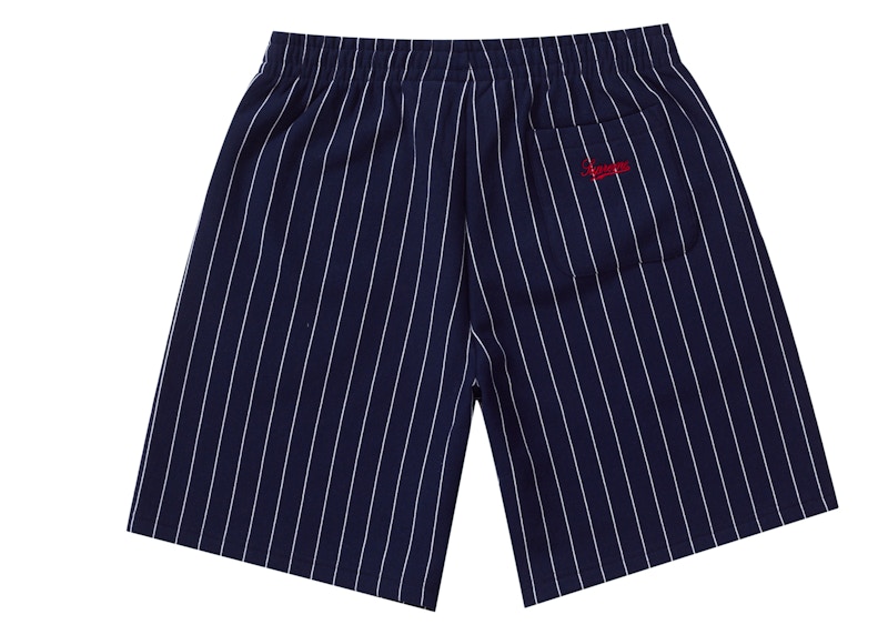 Order Supreme Pinstripe Sweatshort Navy Lelaki.