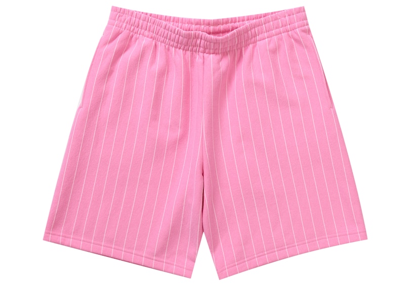 Supreme Pinstripe Sweatshort Pink