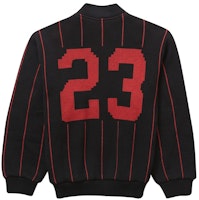 至尊條紋大學風拉鏈毛衣黑色 Lookbook 至尊條紋大學風拉鏈毛衣黑色