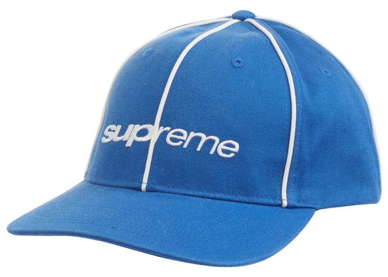Buy 슈프림 파이핑 6-패널 모자 (22FW) '블루' 

