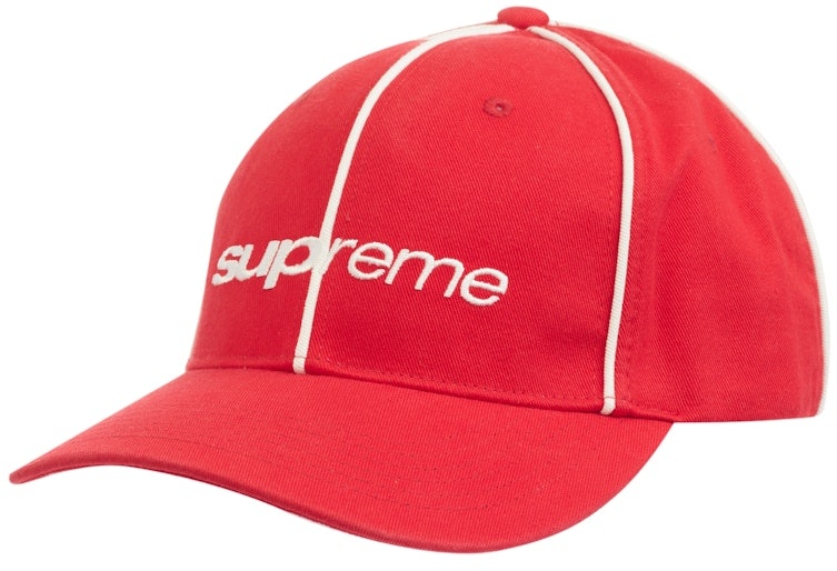 supreme-piping-6-panel-fw-22-red