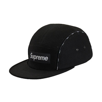 Supreme Piping Camp Cap Black
