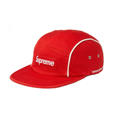 Supreme Piping Camp Cap Red