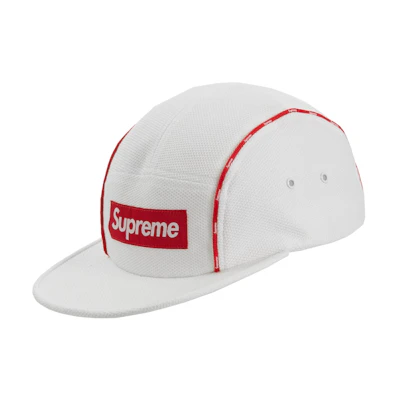 Supreme Piping Camp Cap White
