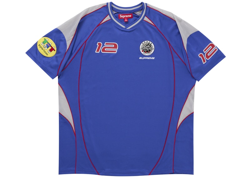 Supreme Piping Soccer Jersey Blue