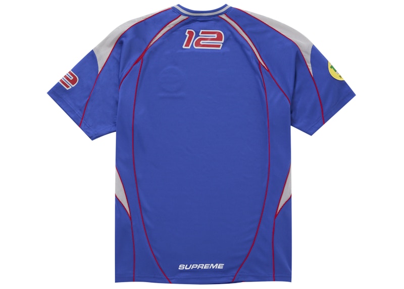 Order Supreme Camiseta de Fútbol Azul con Ribetes