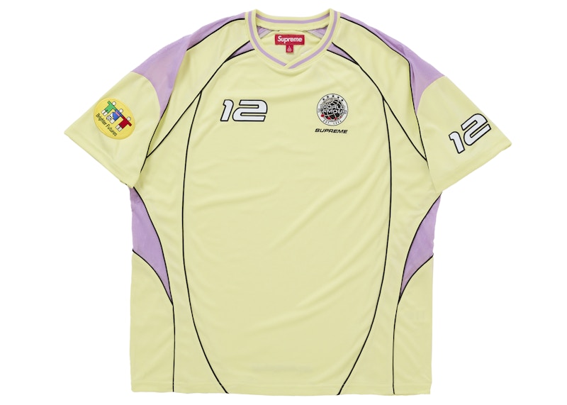 Supreme Piping Soccer Jersey Yellow
