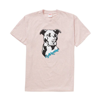 Supreme Pitbull Tee Heather Pink