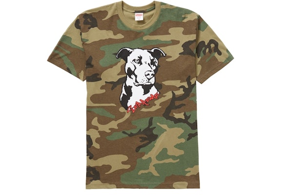 Supreme Pitbull Tee Woodland Camo Buy Supreme Pitbull Tee Woodland Camo