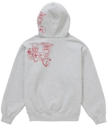 Supreme Pitbulls 刺绣连帽卫衣 灰色 Lookbook Supreme Pitbulls 刺绣连帽卫衣 灰色
