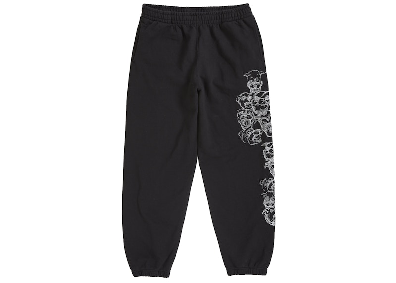 Supreme Pitbulls Embroidered Sweatpant Black