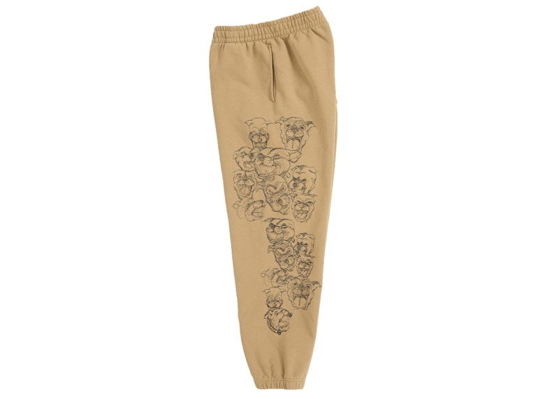 Supreme Pitbulls Embroidered Sweatpant Brown 圖 2
